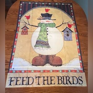 “Feed The Birds” winter banner by BreezeArt.